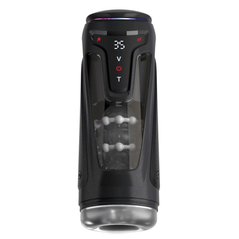 Masturbator Moto-Bator Pro – automatyczny masaż posuwisty, wibracje i podgrzewanie, 26,5 cm - 2