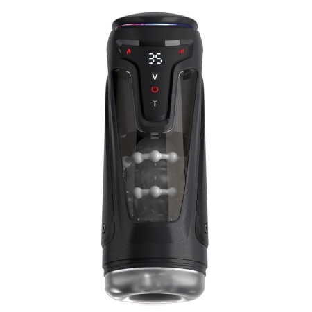 Masturbator Moto-Bator Pro – automatyczny masaż posuwisty, wibracje i podgrzewanie, 26,5 cm - 2