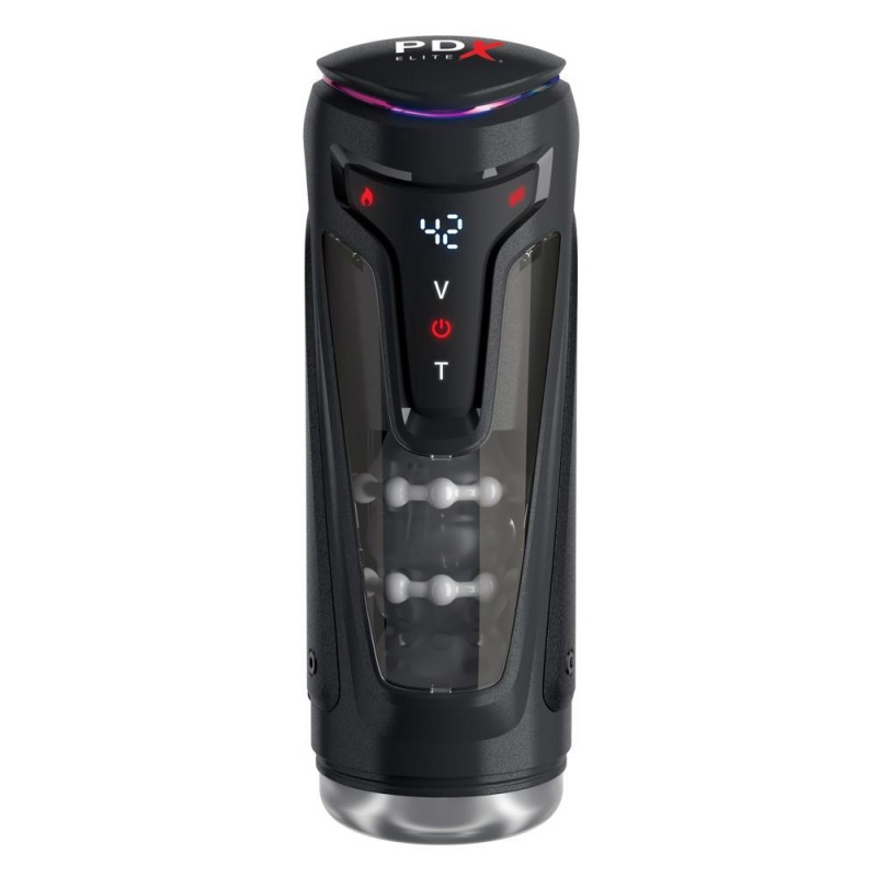 Masturbator Moto-Bator Pro – automatyczny masaż posuwisty, wibracje i podgrzewanie, 26,5 cm - 3