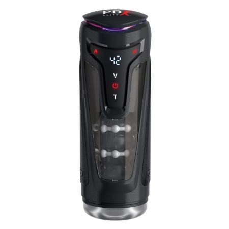 Masturbator Moto-Bator Pro – automatyczny masaż posuwisty, wibracje i podgrzewanie, 26,5 cm - 3