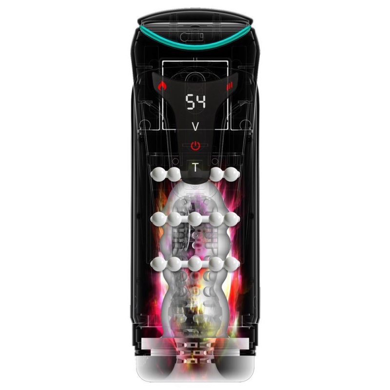 Masturbator Moto-Bator Pro – automatyczny masaż posuwisty, wibracje i podgrzewanie, 26,5 cm - 4