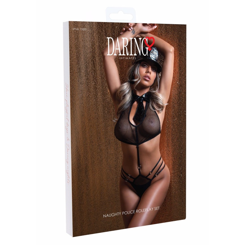 Naughty Police Roleplay Set Black - 6