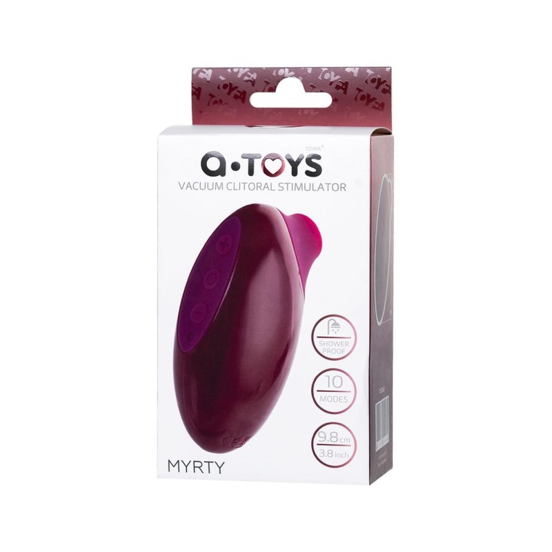 Stymulator próżniowy łechtaczki A-Toys Myrty, bezstykowa technologia air-pulse, długość 9,8 cm - 8