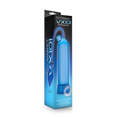 Pompka do penisa VX101 - ręczna pompa próżniowa z gruszką tłoczącą i zaworem szybkiego upustu, cylinder z poliwęglanu 24,1 cm - 1