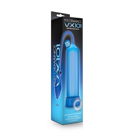 Pompka do penisa VX101 - ręczna pompa próżniowa z gruszką tłoczącą i zaworem szybkiego upustu, cylinder z poliwęglanu 24,1 cm - 1