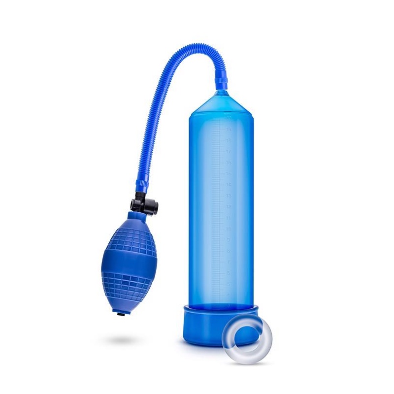 Pompka do penisa VX101 - ręczna pompa próżniowa z gruszką tłoczącą i zaworem szybkiego upustu, cylinder z poliwęglanu 24,1 cm - 3