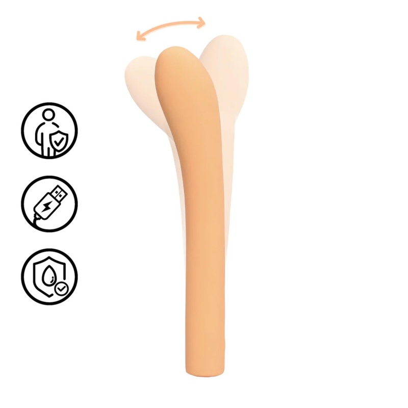 Fingering G-Spot Vibrator - Peach Fuzz - 8
