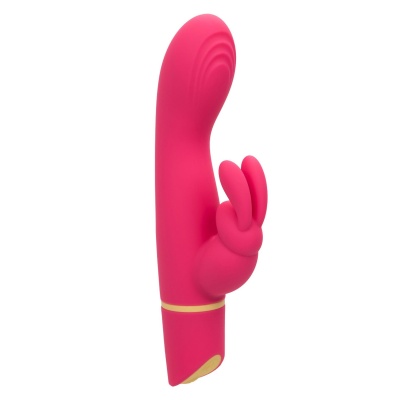 Wibrator dwustymulacyjny G Bunny z podwójnym silnikiem, 19 cm - 1