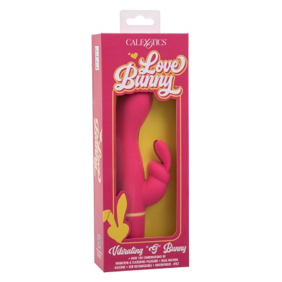 Wibrator dwustymulacyjny G Bunny z podwójnym silnikiem, 19 cm - 1 2