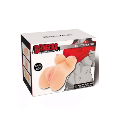 Masturbator Big Titty Fuck Cunt dwukanałowy 20 cm - 1 2