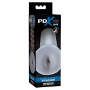 PDX Male Pump & Dump Stroker F — manualny masturbator TPE z teksturowanym kanałem i regulacją ucisku, 13,2 cm - 1