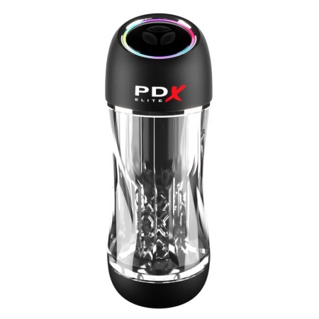 PDX Elite ViewTube Pro – automatyczny masturbator z wibracjami i funkcją ssania, długość 23 cm - 2