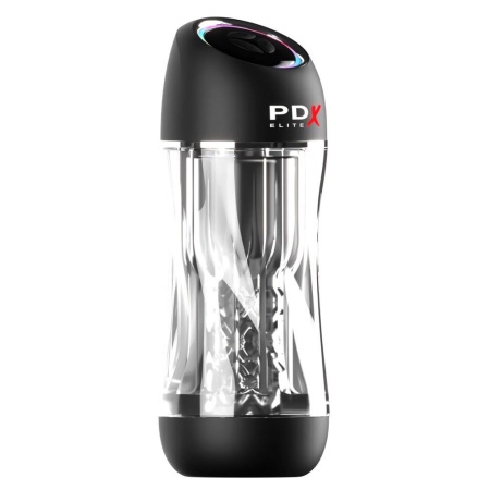 PDX Elite ViewTube Pro – automatyczny masturbator z wibracjami i funkcją ssania, długość 23 cm - 3