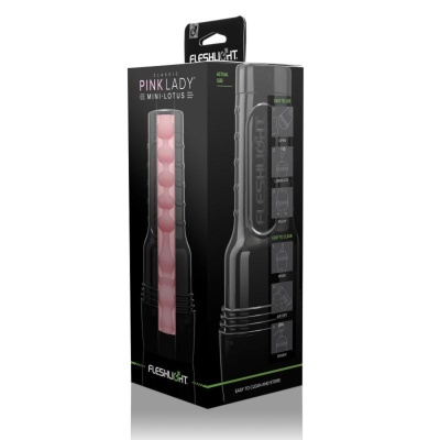 Masturbator Pink Lady Mini-Lotus z regulacją siły ssania, 25,5 cm - 1