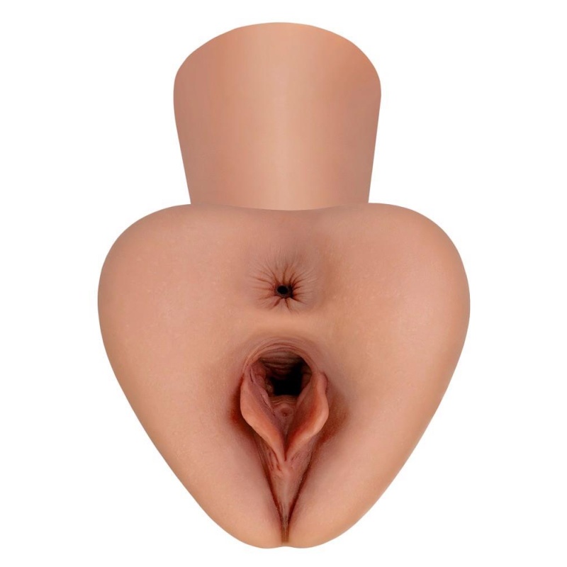 PDX Plus Pick Your Pleasure XL Stroker – dwukanałowy masturbator manualny z efektem ssania i regulacją ucisku, 22,9 cm - 2