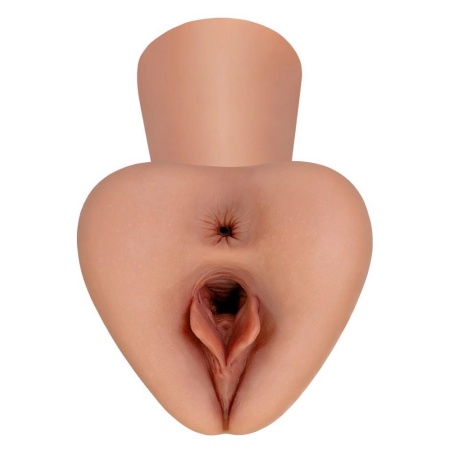 PDX Plus Pick Your Pleasure XL Stroker – dwukanałowy masturbator manualny z efektem ssania i regulacją ucisku, 22,9 cm - 2