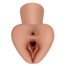 PDX Plus Pick Your Pleasure XL Stroker – dwukanałowy masturbator manualny z efektem ssania i regulacją ucisku, 22,9 cm - 2