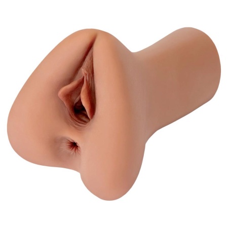 PDX Plus Pick Your Pleasure XL Stroker – dwukanałowy masturbator manualny z efektem ssania i regulacją ucisku, 22,9 cm - 3