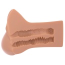 PDX Plus Pick Your Pleasure XL Stroker – dwukanałowy masturbator manualny z efektem ssania i regulacją ucisku, 22,9 cm - 4