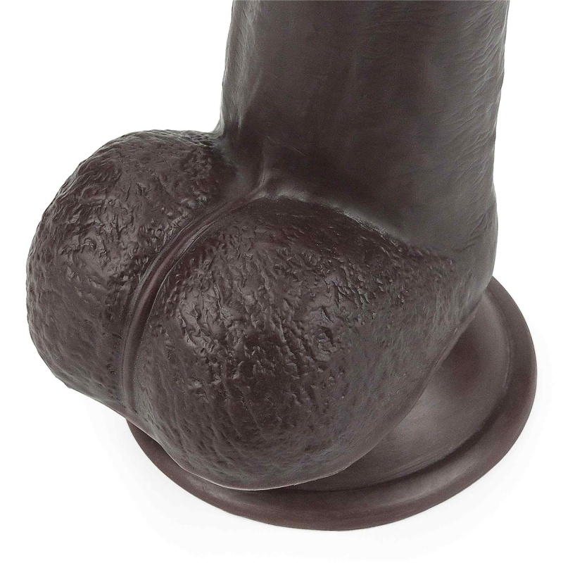 LoveToy Dildo Sliding Skin Dual Layer 22,9 cm Czarny - 7