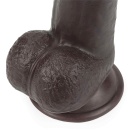 LoveToy Dildo Sliding Skin Dual Layer 22,9 cm Czarny - 7