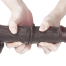 LoveToy Dildo Sliding Skin Dual Layer 22,9 cm Czarny - 13