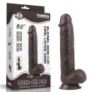 LoveToy Dildo Sliding Skin Dual Layer 22,9 cm Czarny - 16