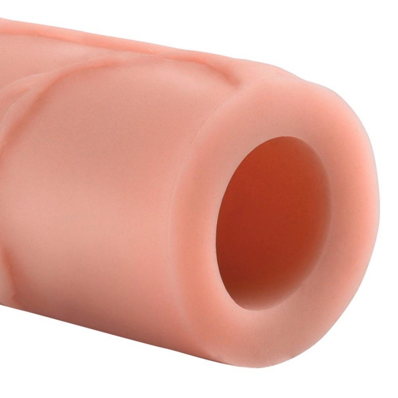 Przedłużka na penisa 2" Extension Light z żyłkowaniem i wsparciem erekcji 20,3 cm - 3