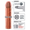 Przedłużka na penisa 2" Extension Light z żyłkowaniem i wsparciem erekcji 20,3 cm - 4