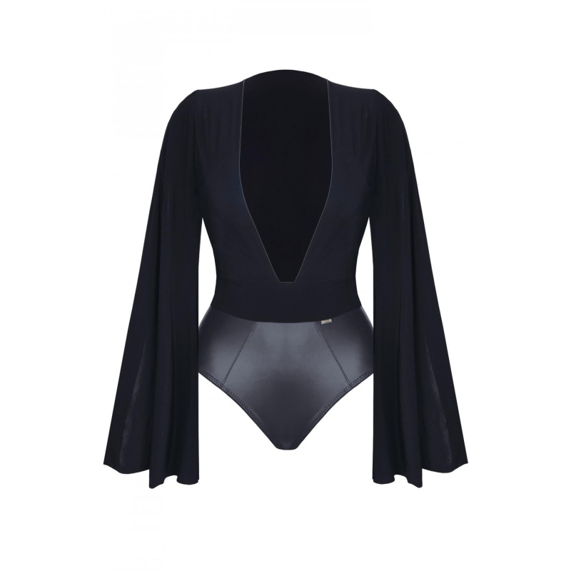 Bielizna-ALEXIS001 body czarne XL - 4