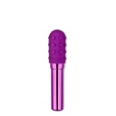 Wibrator punktowy Le Wand Grand Bullet Cherry - korpus metalowo-silikonowy, 12,4 cm - 2