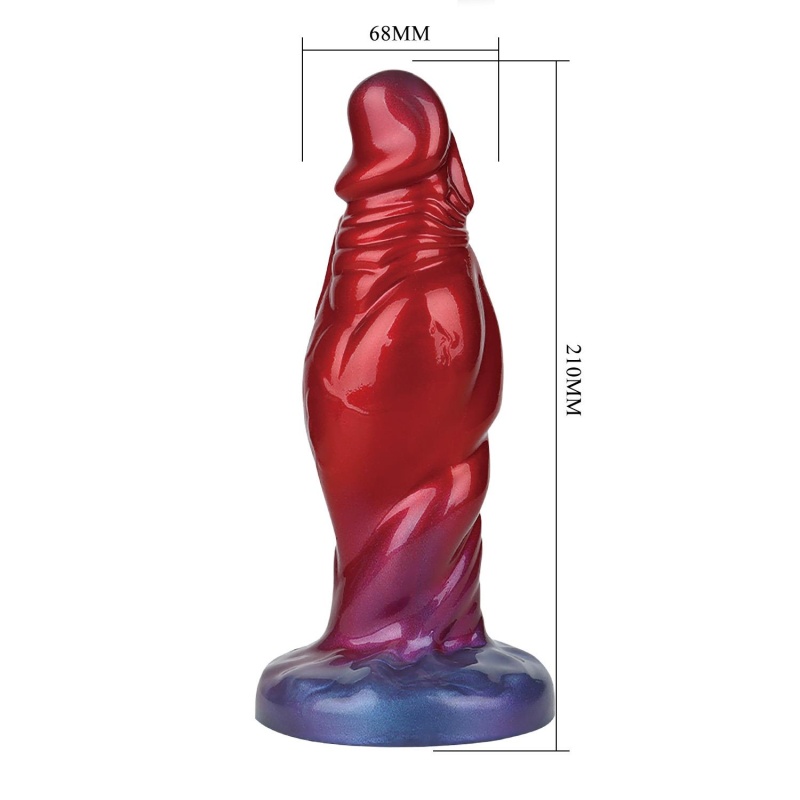 Power Monsters Shadow Behemoth - nadmuchiwane silikonowe dildo fantasy, 22 cm - 7