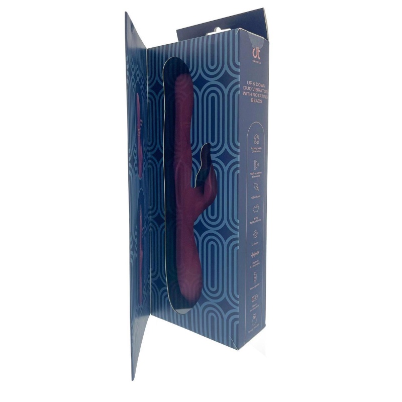 PULZ MORGAN UP AND DOWN DUO VIBRATOR WITH ROTATING BEADS - 5