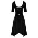 Vinyl Coat Dress L - 8