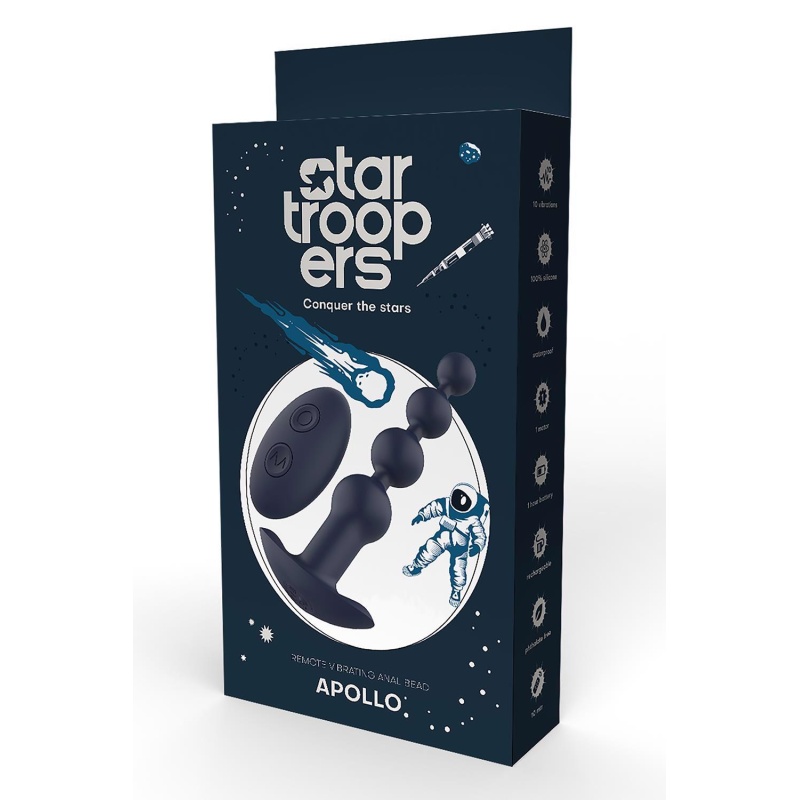 STAR TROOPER APOLLO REMOTE VIBRATING ANAL BEAD - 1