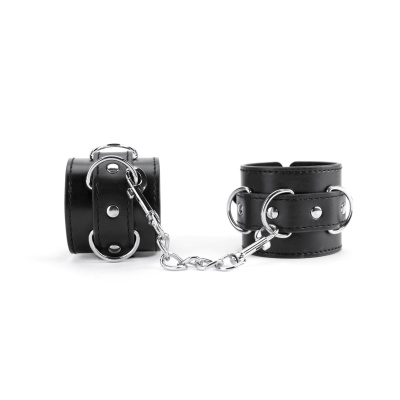 Black Wrist Cuffs - 1 2