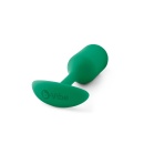Snug Plug 2 Zielony - obciążony korek analny z silikonu medycznego, szyjka 1 cm, długość 10,5 cm, średnica 3,1 cm - 5