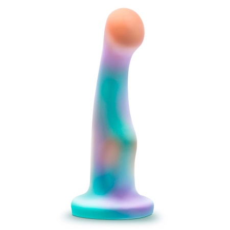 Dildo Avant Opal Dreams Aqua - zakrzywiony silikon platynowy z przyssawką, 15,2 cm - 3
