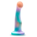 Dildo Avant Opal Dreams Aqua - zakrzywiony silikon platynowy z przyssawką, 15,2 cm - 3