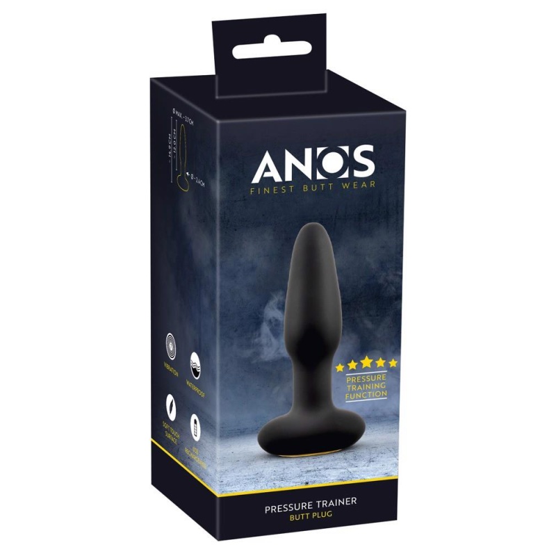 ANOS Pressure Trainer – wibrujący plug analny z czujnikiem nacisku, 14,9 cm - 1