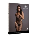 Net High Neck Bodystocking - One Size - 2