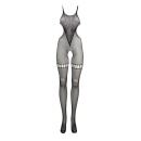Net High Neck Bodystocking - One Size - 9