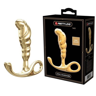 Masażer prostaty Jack ze stopu cynku, manualny, ok. 11 cm - 1