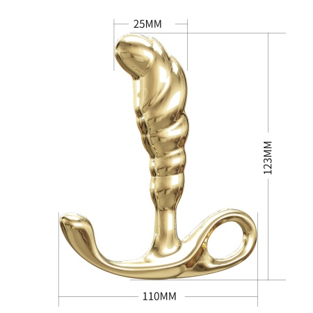 Masażer prostaty Jack ze stopu cynku, manualny, ok. 11 cm - 7