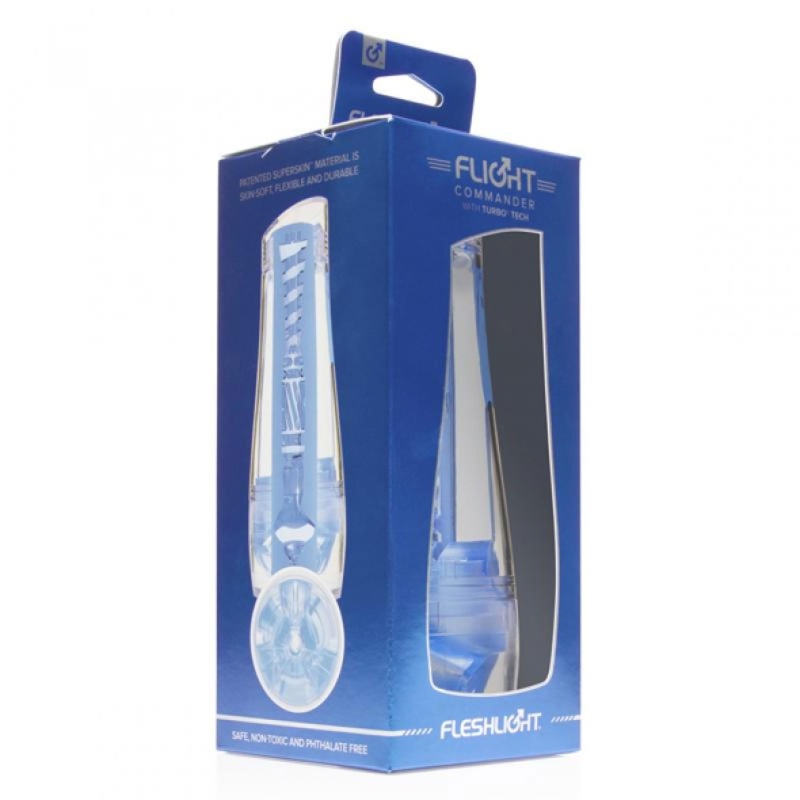 Masturbator manualny Flight Commander z silikonowym kanałem stymulacyjnym 20,5 cm - 4