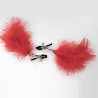 Feather nipple clamps with adjustablepressure, and soft comfortable pads - 1 2