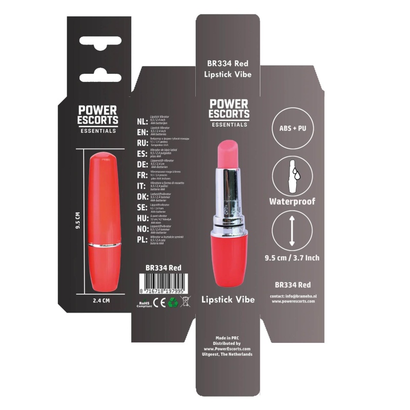 Wibrator Lipstick Vibe 9,5 cm Czerwony - 15