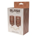 BLAZE ELITE HAND CUFFS COGNAC VEGAN LEATHER - 1