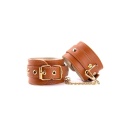 BLAZE ELITE HAND CUFFS COGNAC VEGAN LEATHER - 2