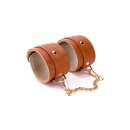 BLAZE ELITE HAND CUFFS COGNAC VEGAN LEATHER - 3